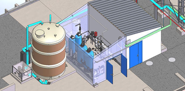 Construction d'une unité de production